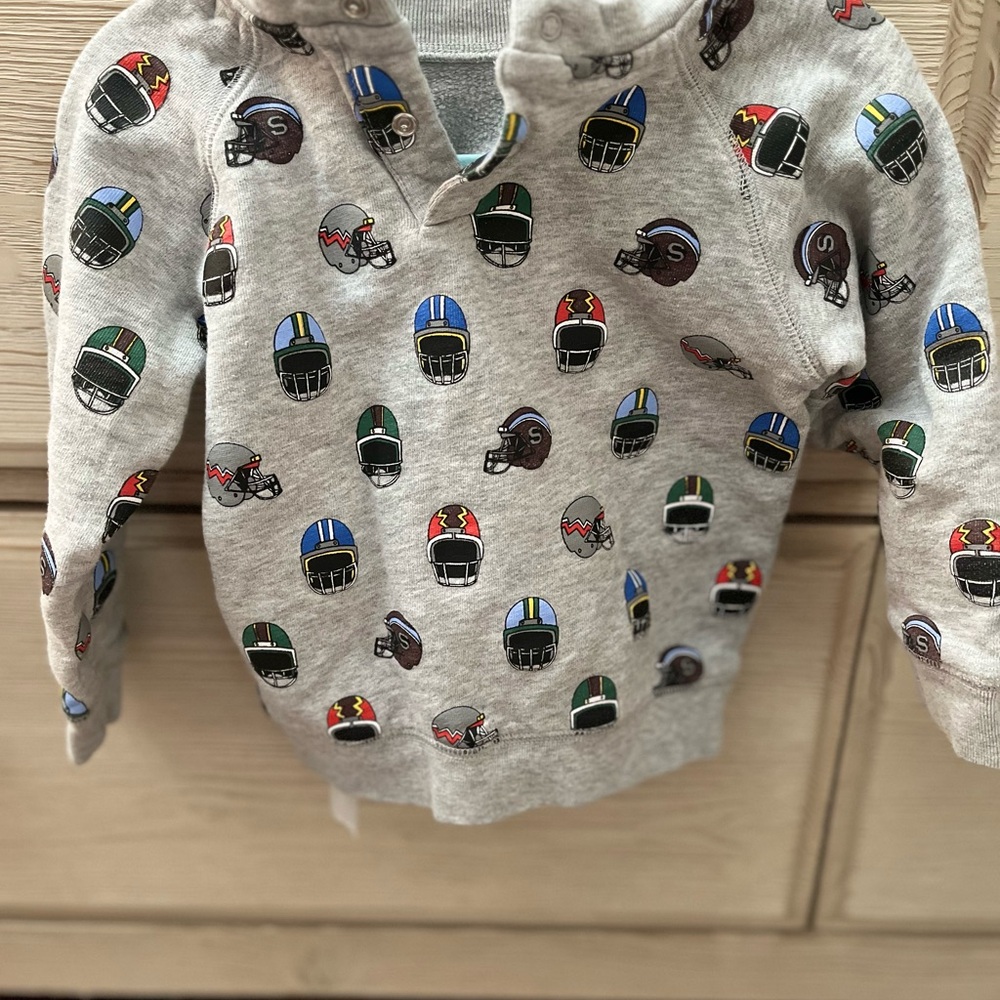 Stella McCartney kids toddler child football helmet sweatshirt